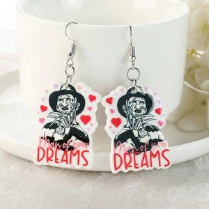 Horror Film Halloween Freddy Krueger Earrings